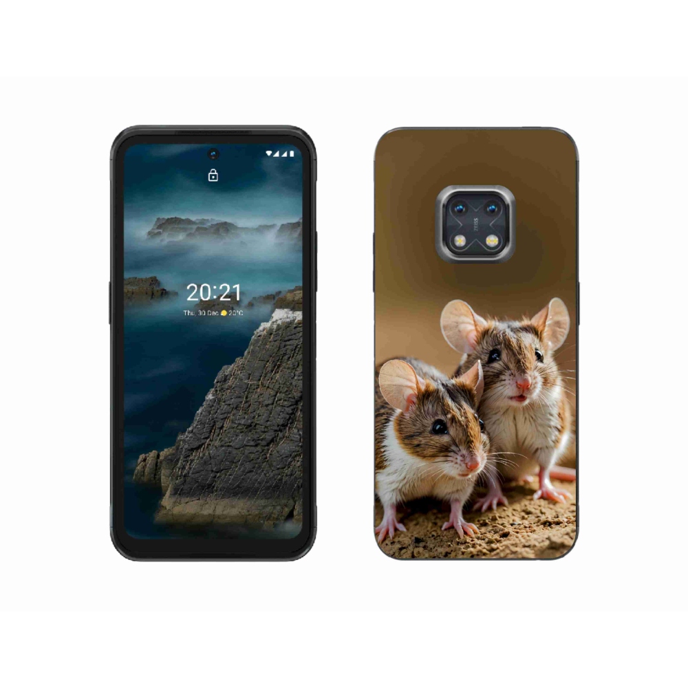 Gelový kryt mmCase na Nokia XR20 - myší duo