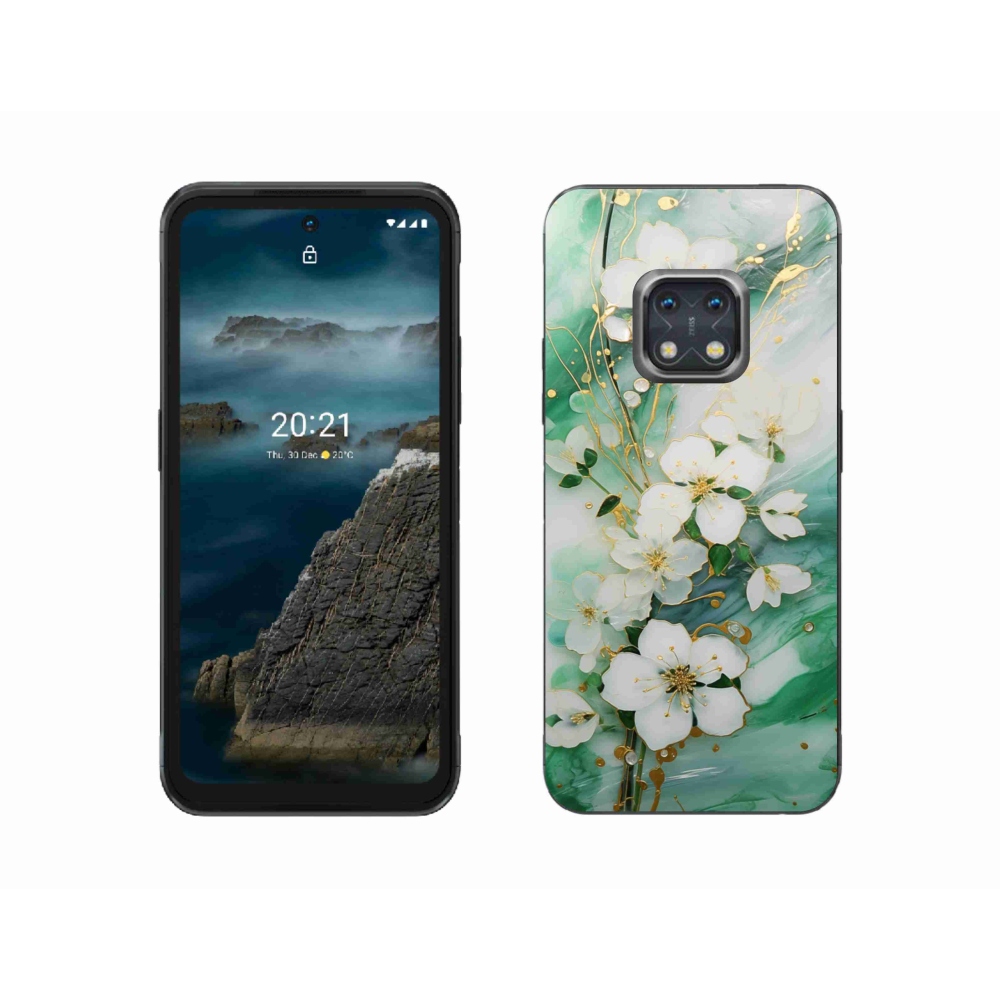 Gelový kryt mmCase na Nokia XR20 - něžné květy
