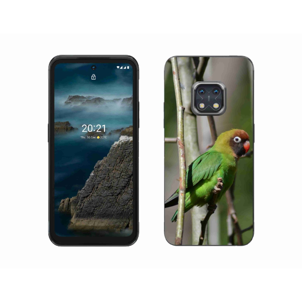 Gelový kryt mmCase na Nokia XR20 - papoušek agapornis