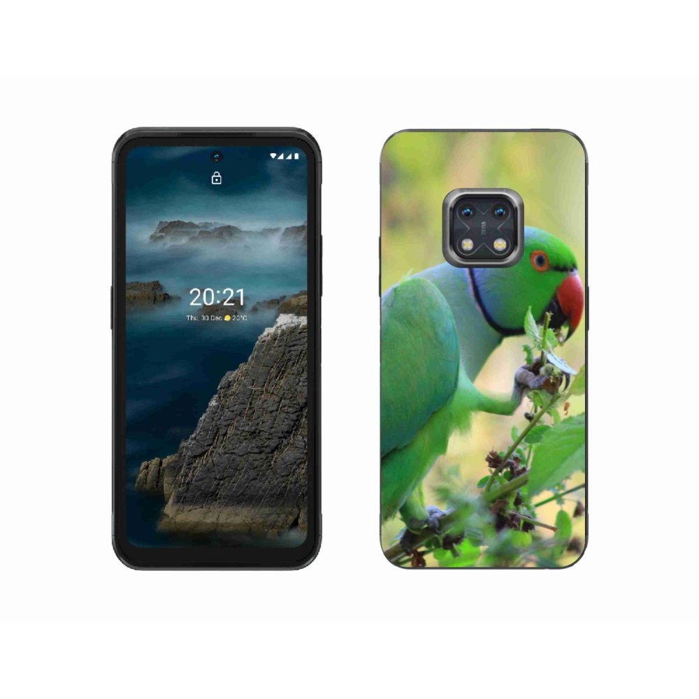 Gelový kryt mmCase na Nokia XR20 - papoušek alexandr