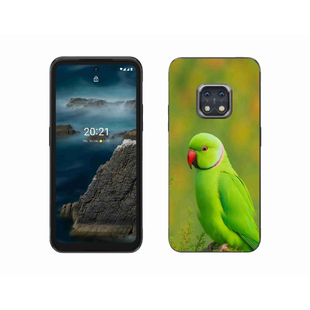 Gelový kryt mmCase na Nokia XR20 - papoušek alexandr 2