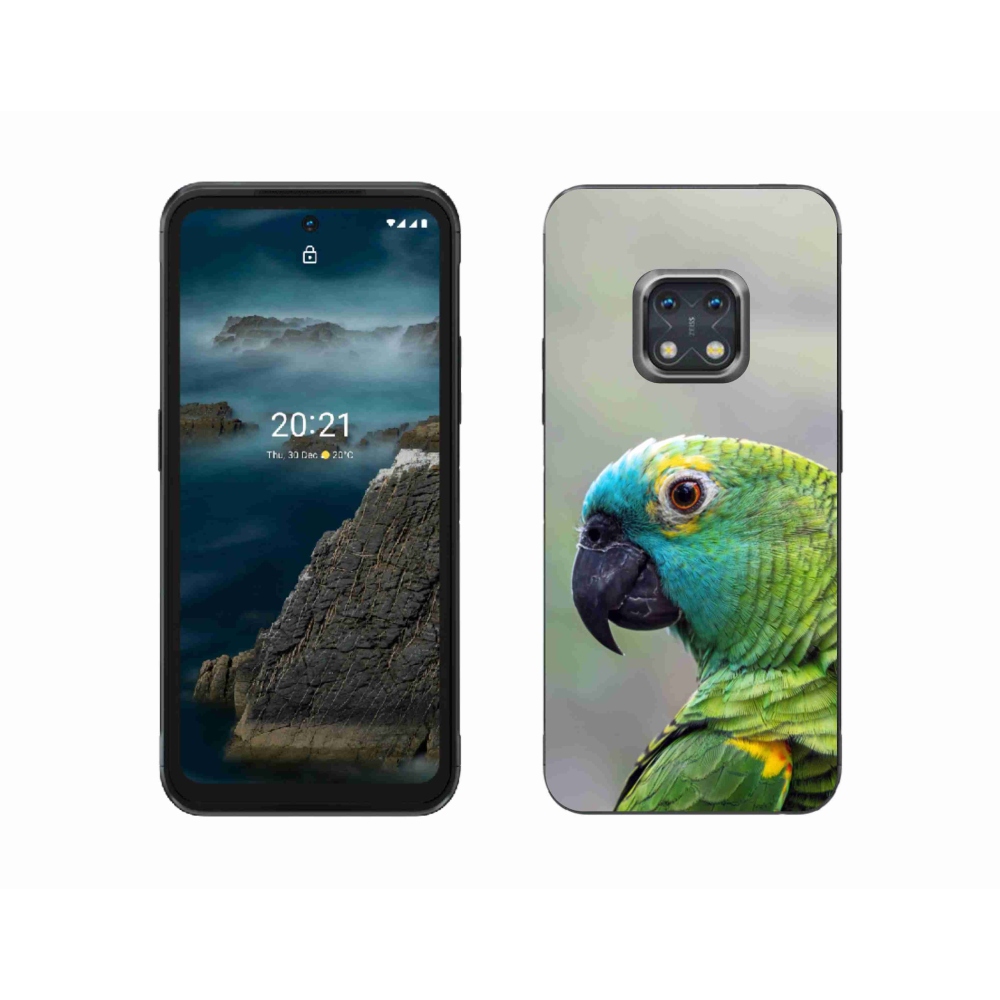 Gelový kryt mmCase na Nokia XR20 - papoušek amazoňan