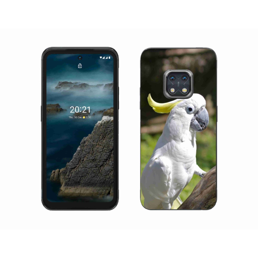 Gelový kryt mmCase na Nokia XR20 - papoušek kakadu 2