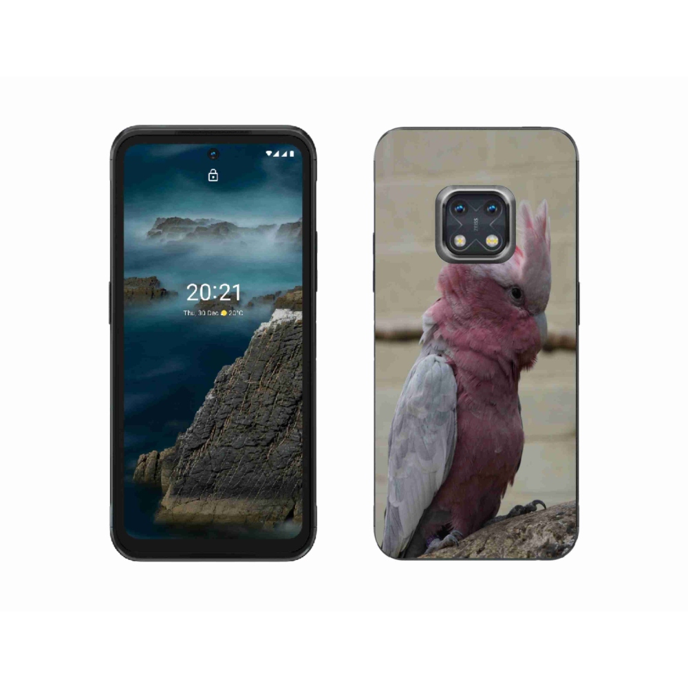 Gelový kryt mmCase na Nokia XR20 - papoušek kakadu růžový