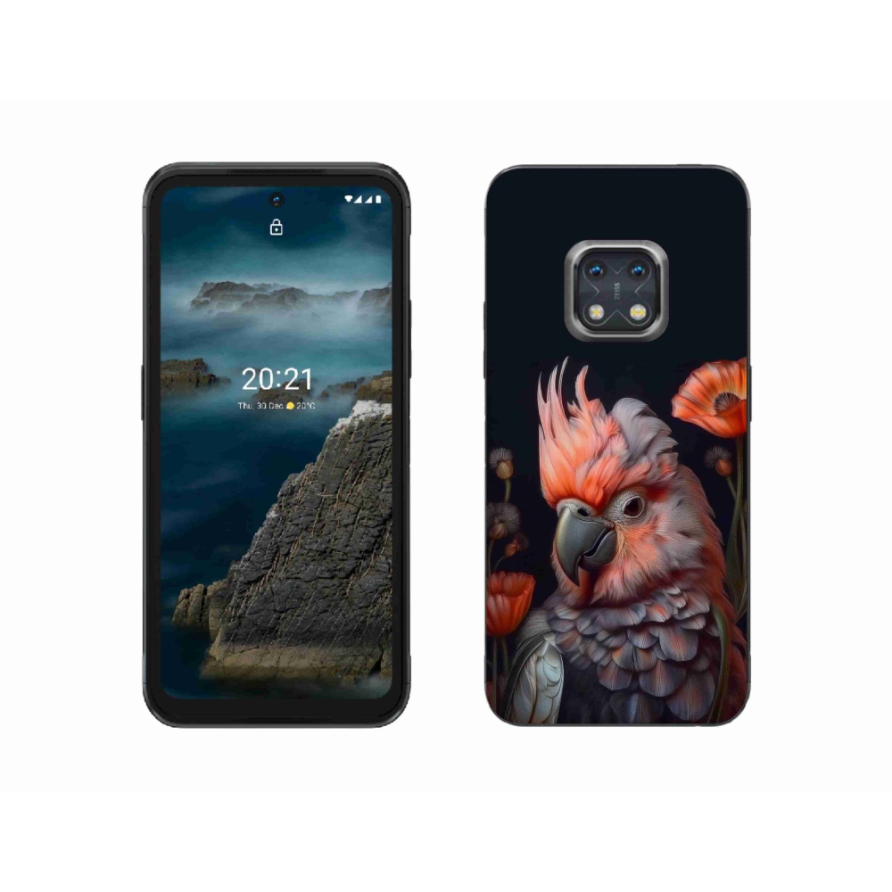 Gelový kryt mmCase na Nokia XR20 - papoušek kakadu v barvách