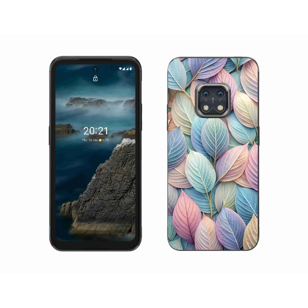 Gelový kryt mmCase na Nokia XR20 - pastelové listy