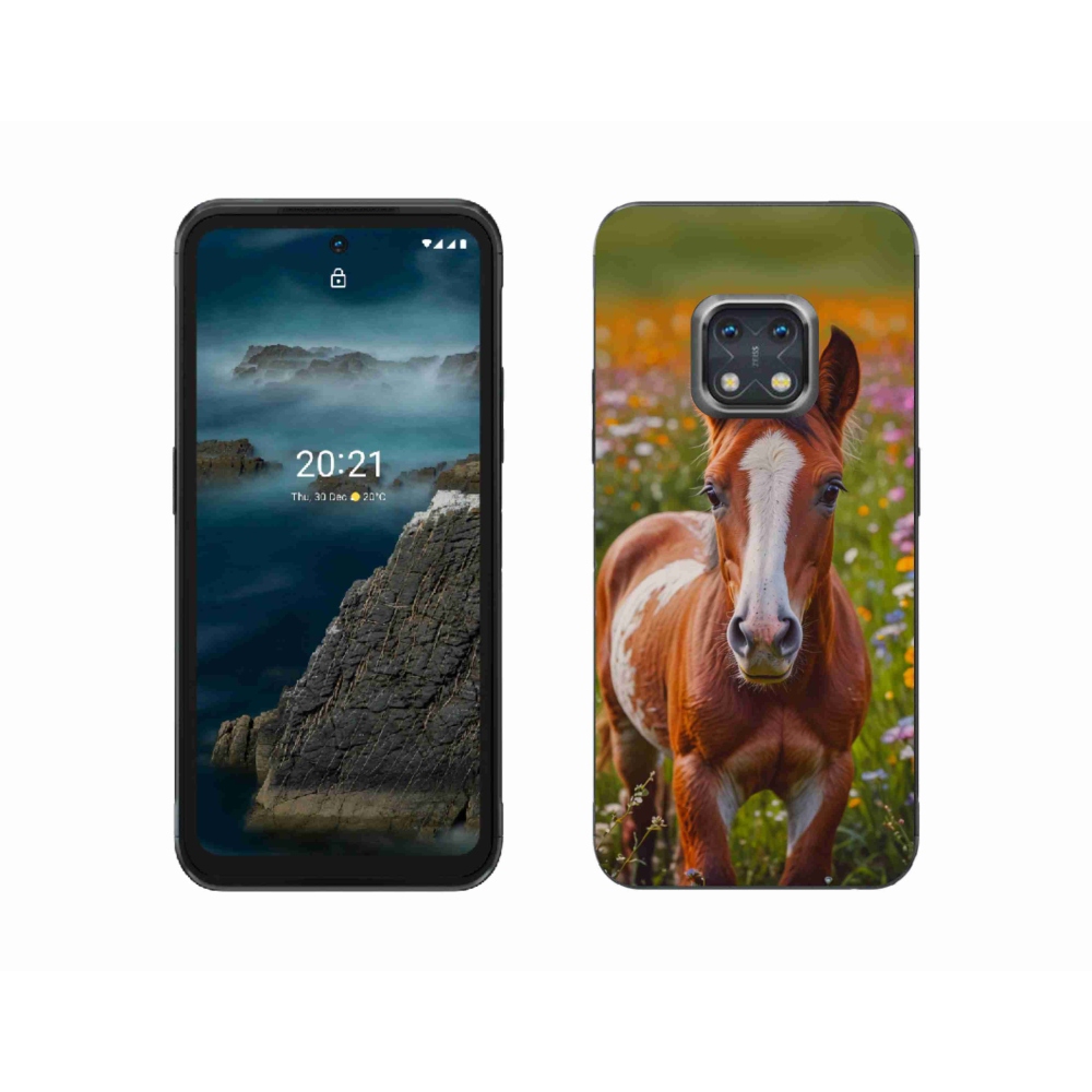 Gelový kryt mmCase na Nokia XR20 - roztomilé hříbě