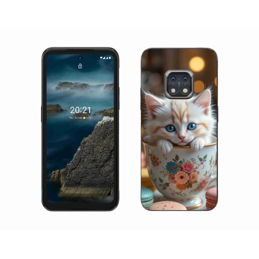 Gelový kryt mmCase na Nokia XR20 - roztomilé kotě 6