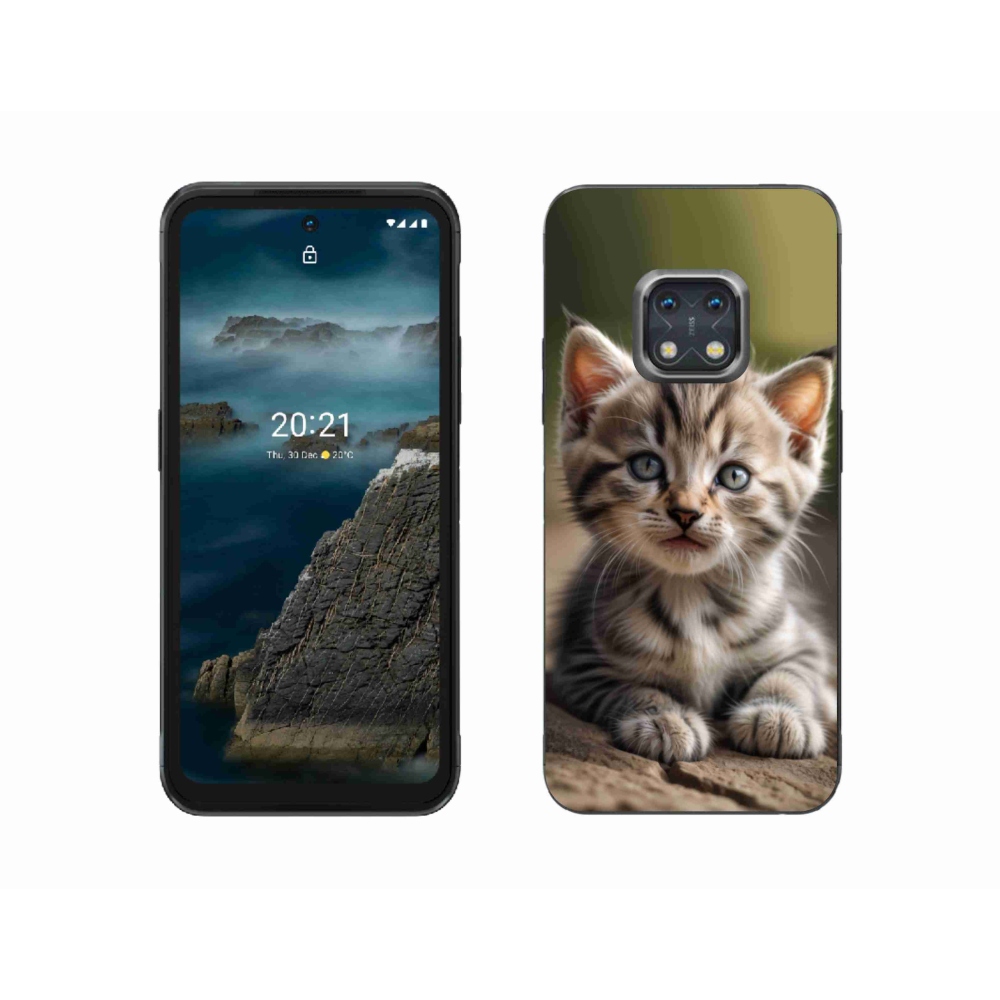 Gelový kryt mmCase na Nokia XR20 - roztomilé kotě 9