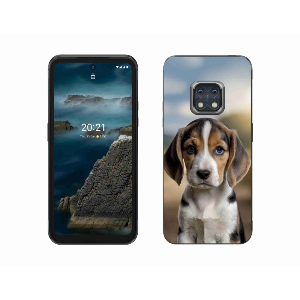 Gelový kryt mmCase na Nokia XR20 - roztomilý bígl