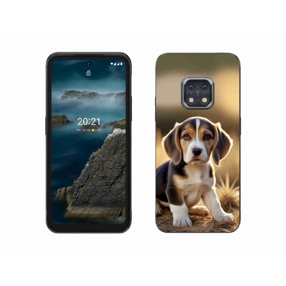 Gelový kryt mmCase na Nokia XR20 - roztomilý bígl