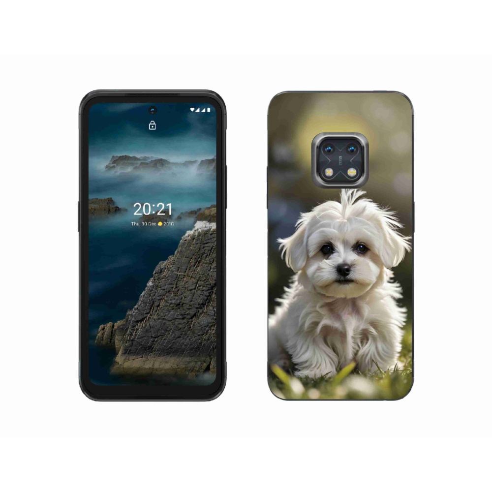 Gelový kryt mmCase na Nokia XR20 - roztomilý maltézský psík