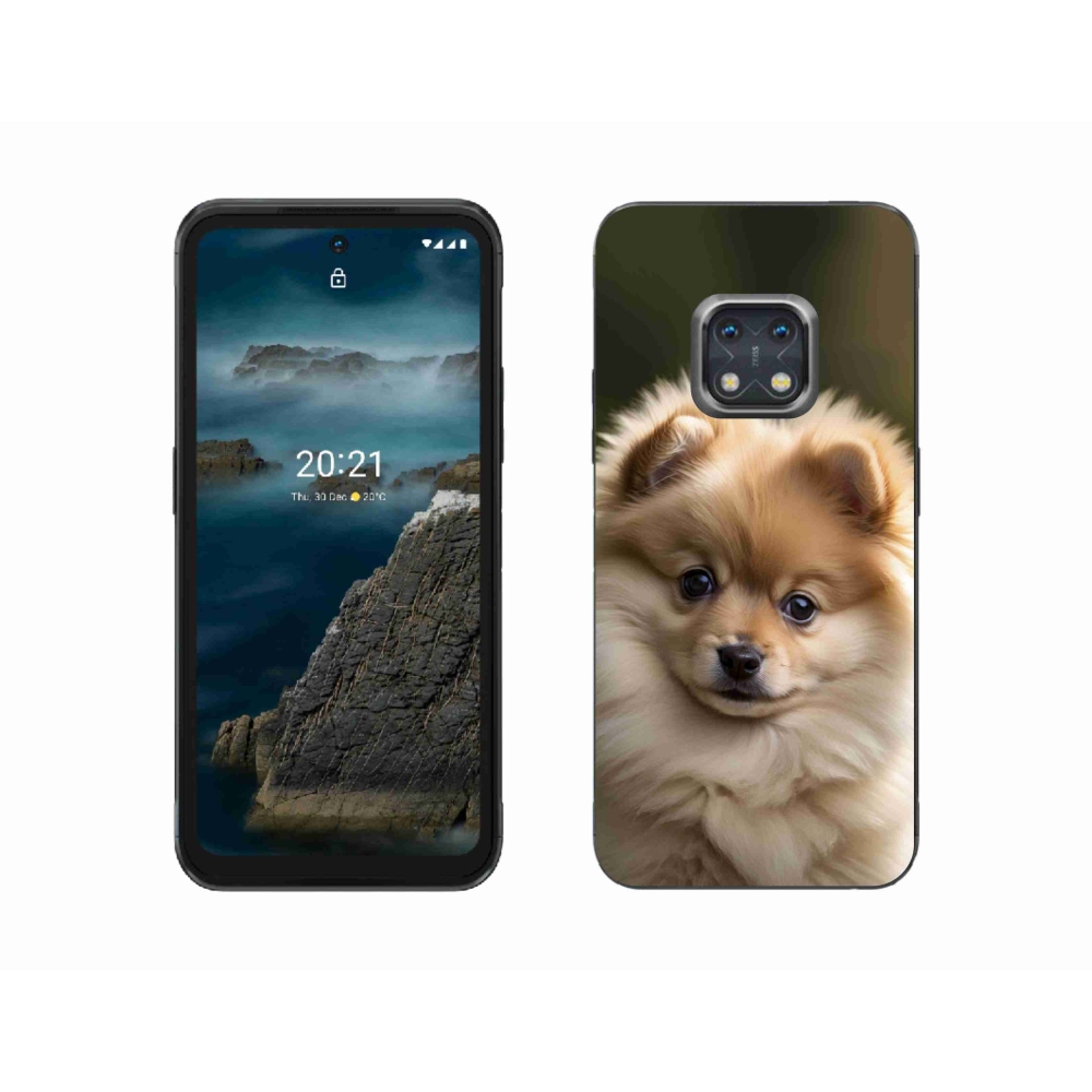 Gelový kryt mmCase na Nokia XR20 - roztomilý pomeranian 2