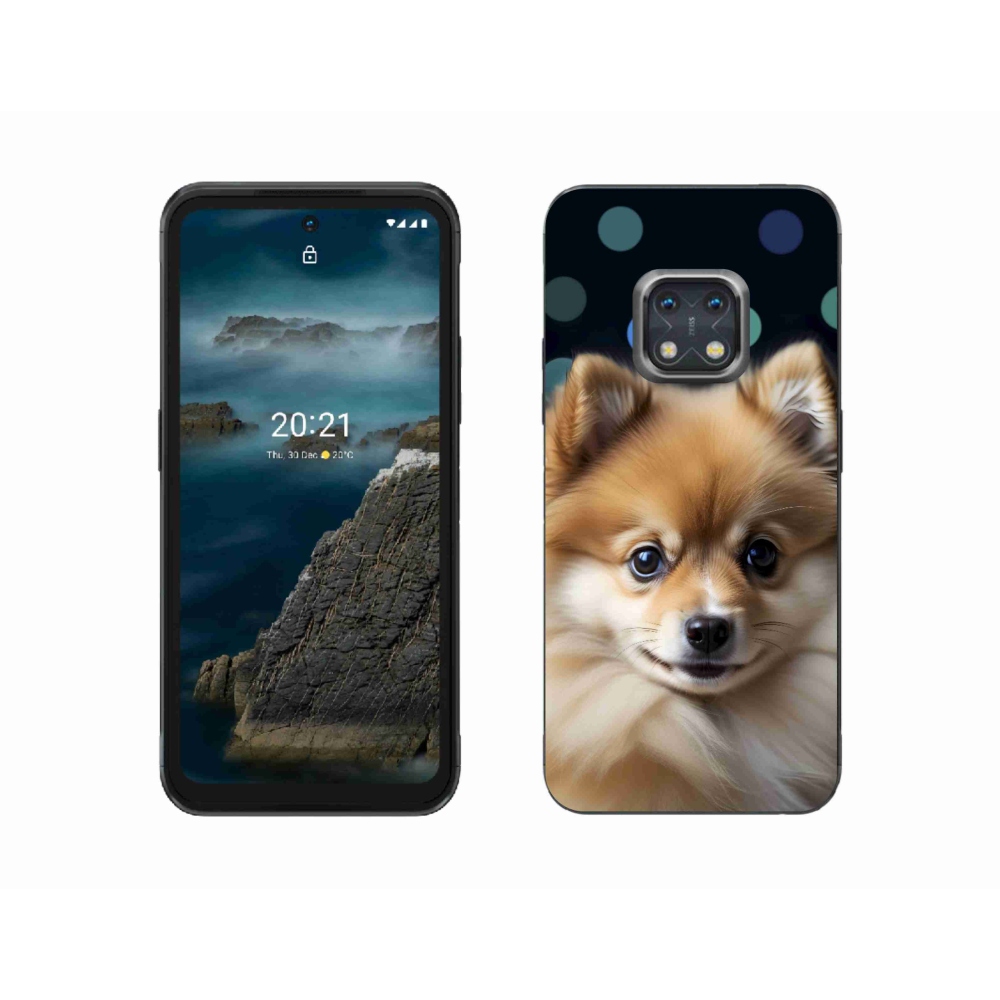Gelový kryt mmCase na Nokia XR20 - roztomilý pomeranian
