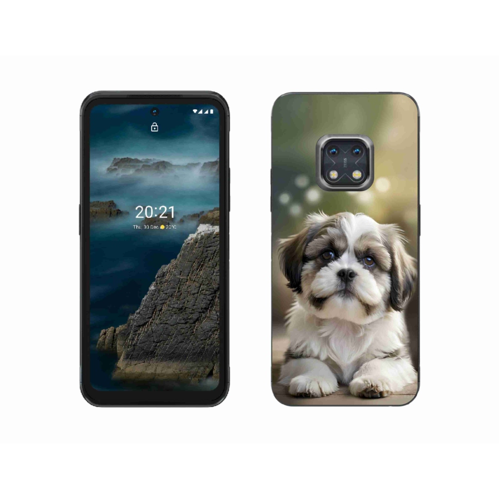 Gelový kryt mmCase na Nokia XR20 - roztomilý shih-tzu