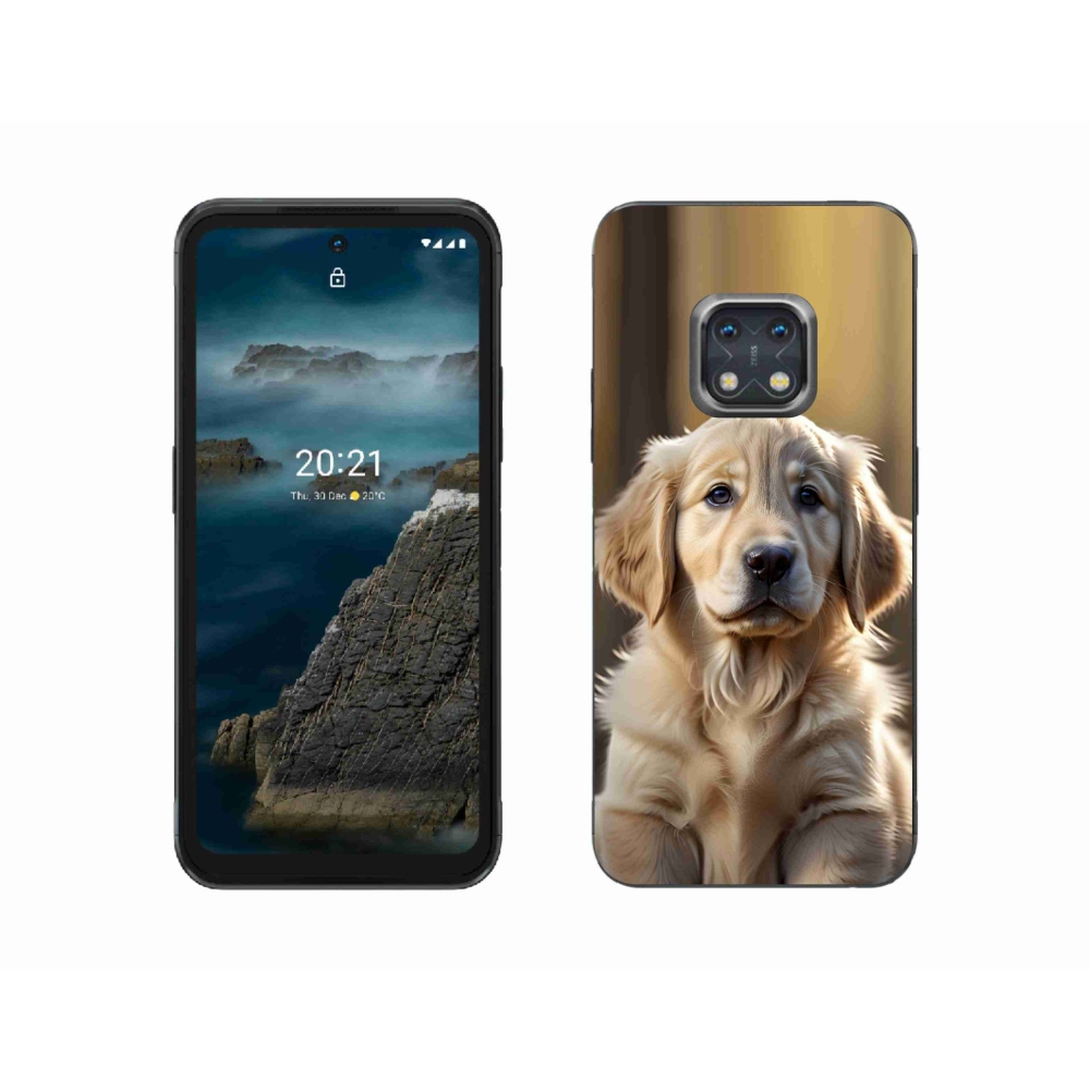 Gelový kryt mmCase na Nokia XR20 - roztomilý zlatý retrívr
