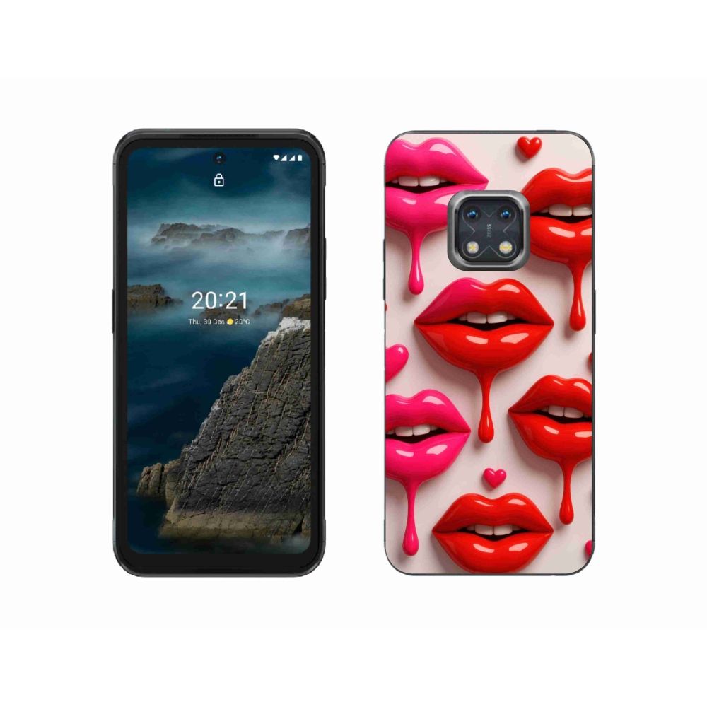 Gelový kryt mmCase na Nokia XR20 - rty 2