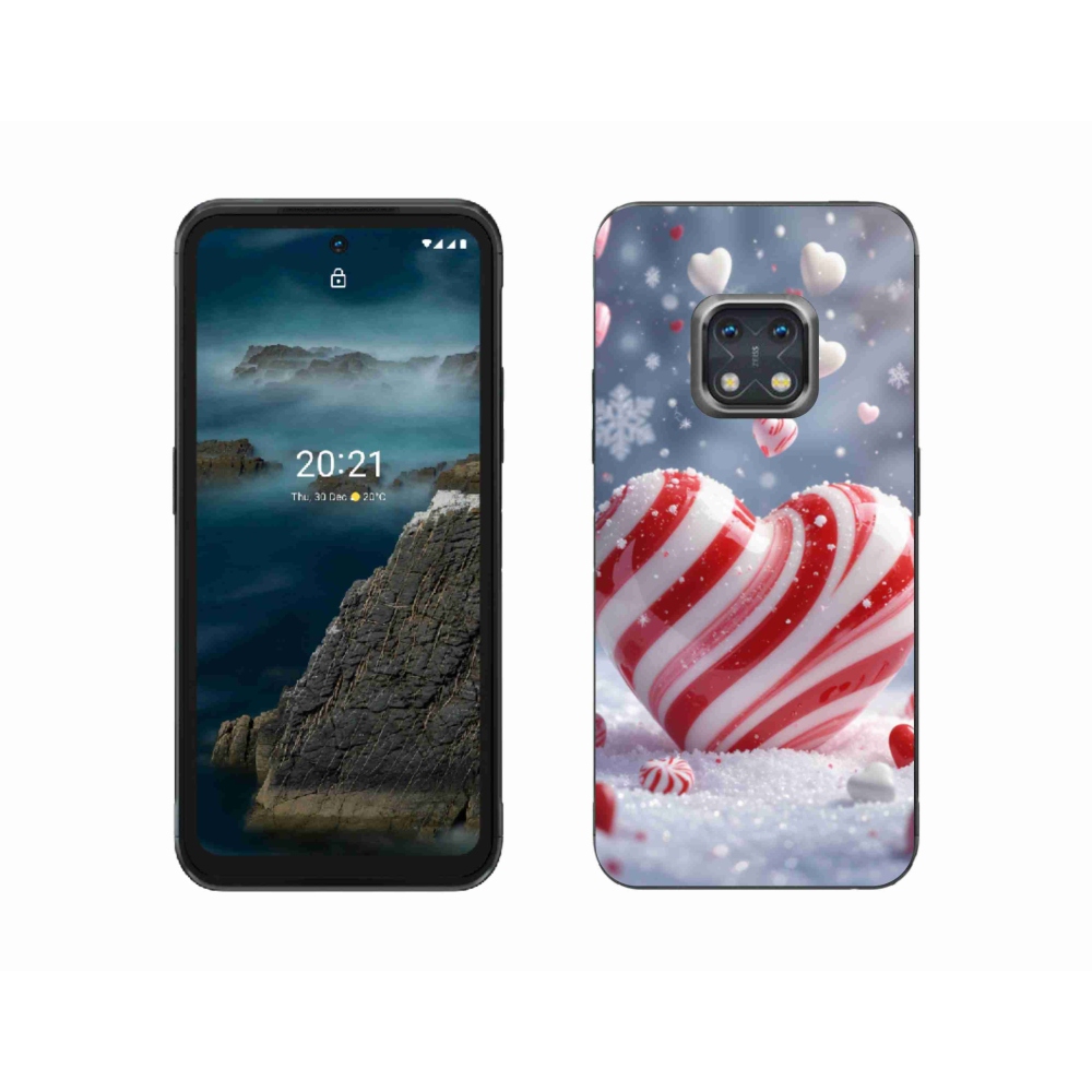 Gelový kryt mmCase na Nokia XR20 - sladké srdce
