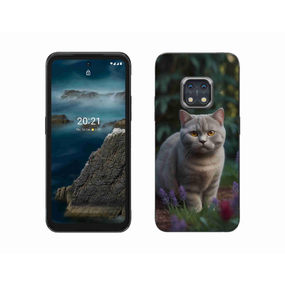 Gelový kryt mmCase na Nokia XR20 - spící kočka