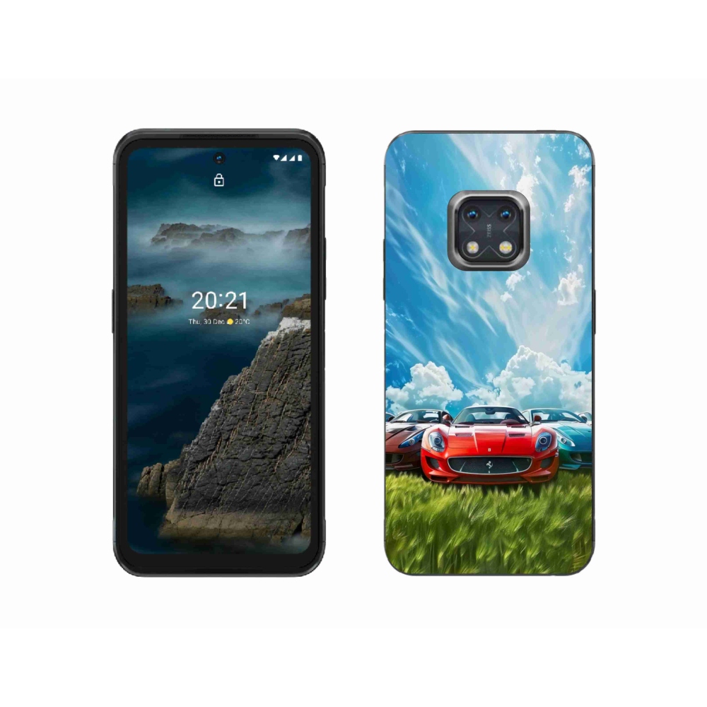 Gelový kryt mmCase na Nokia XR20 - sportovní vozy