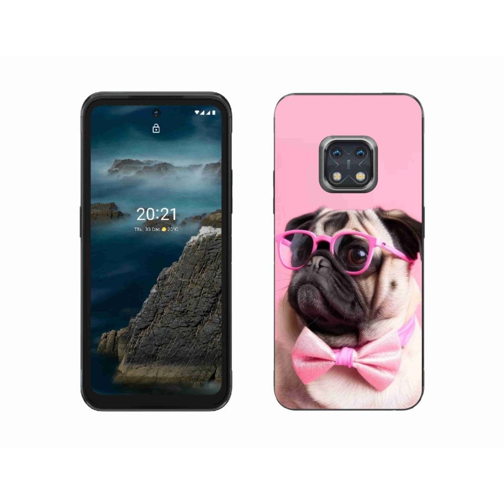 Gelový kryt mmCase na Nokia XR20 - stylový mops