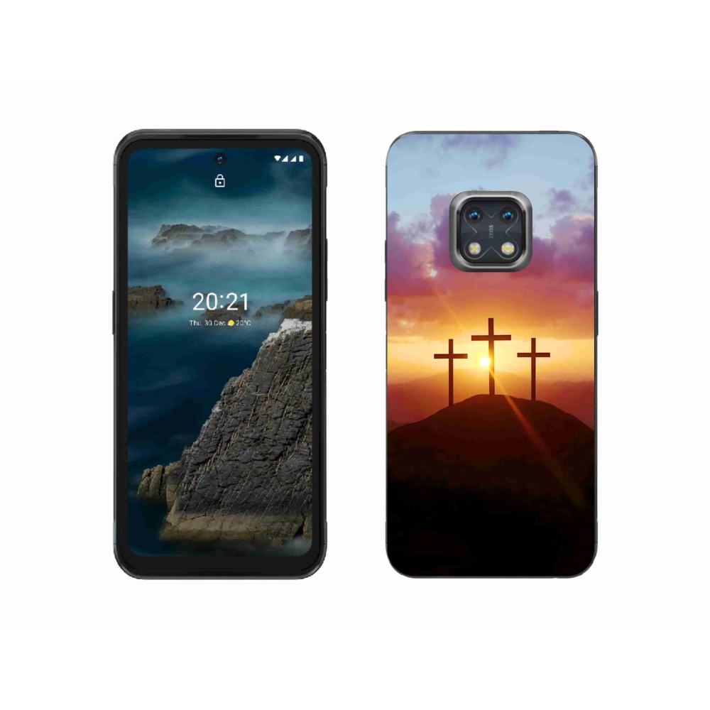Gelový kryt mmCase na Nokia XR20 - tři kříže