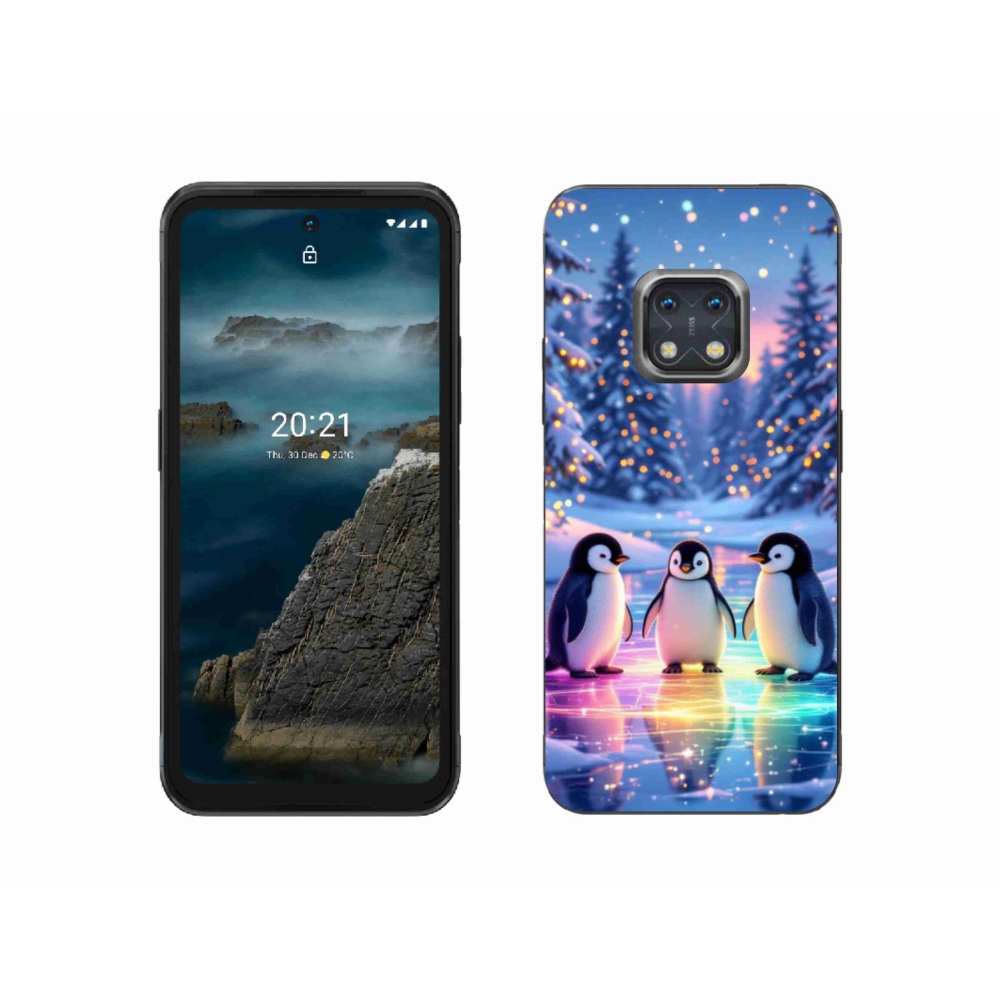 Gelový kryt mmCase na Nokia XR20 - tučnáci