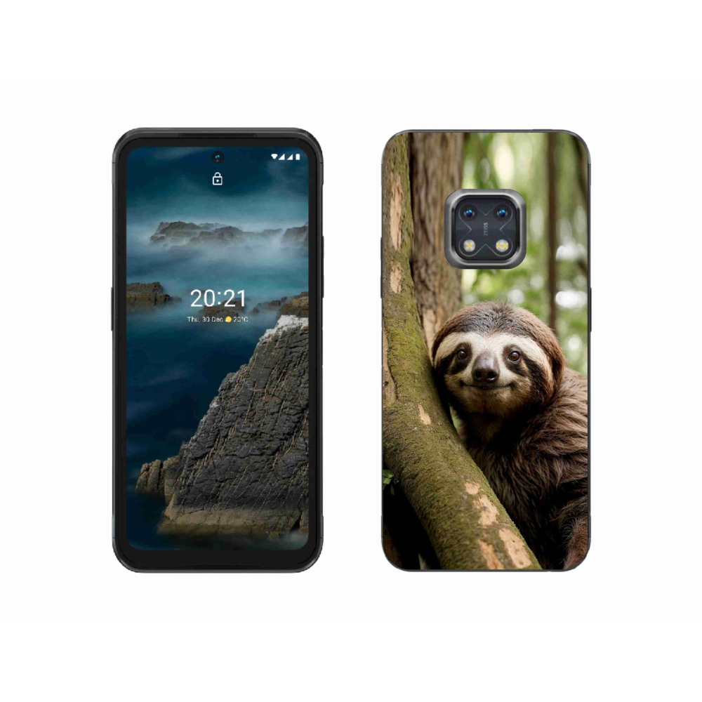Gelový kryt mmCase na Nokia XR20 - usměvavý lenochod