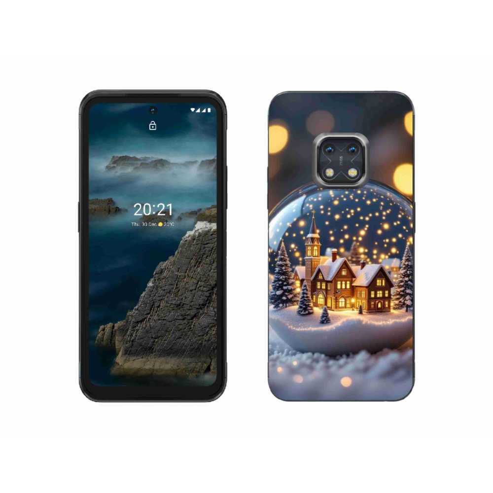 Gelový kryt mmCase na Nokia XR20 - vánoční koule 4