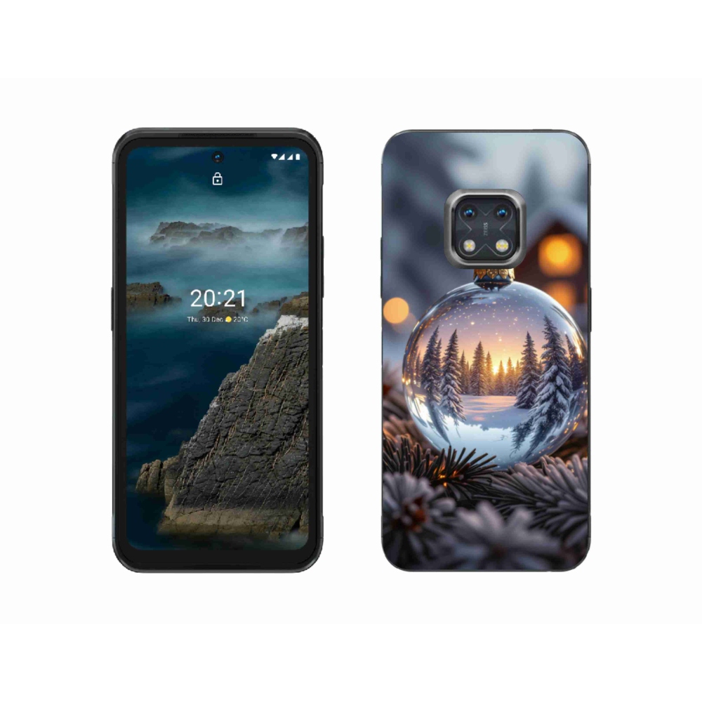 Gelový kryt mmCase na Nokia XR20 - vánoční ozdoba