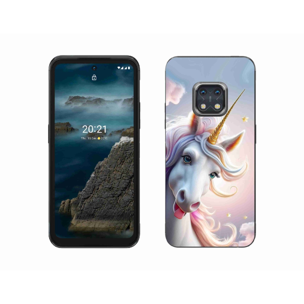 Gelový kryt mmCase na Nokia XR20 - veselý jednorožec