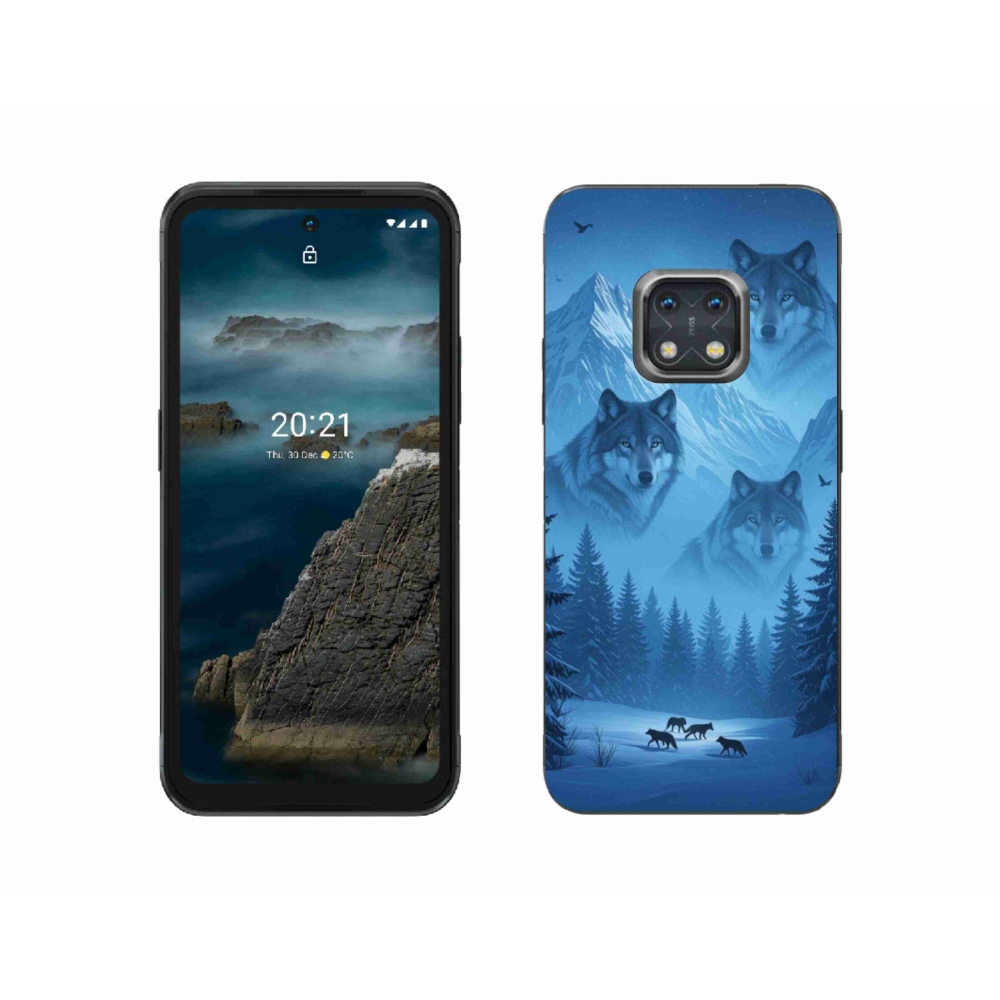 Gelový kryt mmCase na Nokia XR20 - vlčí smečka
