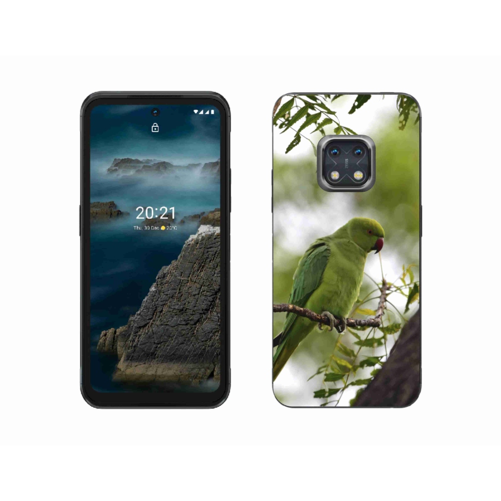 Gelový kryt mmCase na Nokia XR20 - zelený papoušek