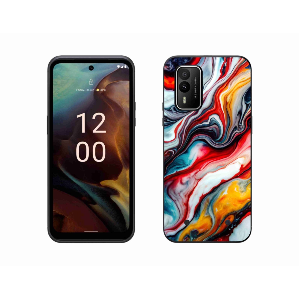 Gelový kryt mmCase na Nokia XR21 - abstraktní motiv 35