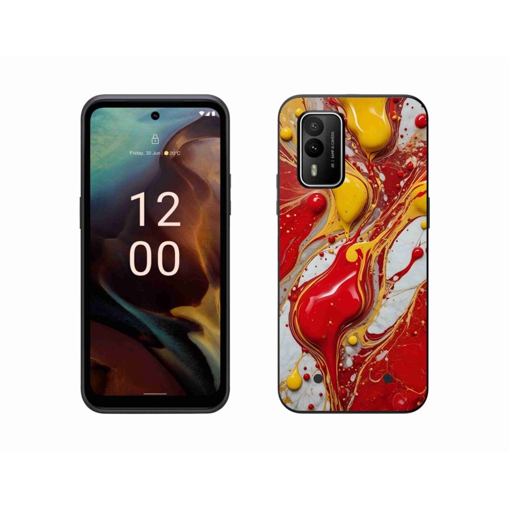 Gelový kryt mmCase na Nokia XR21 - abstraktní motiv 42