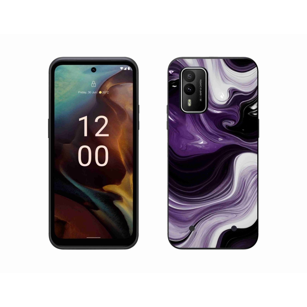 Gelový kryt mmCase na Nokia XR21 - abstraktní motiv 46
