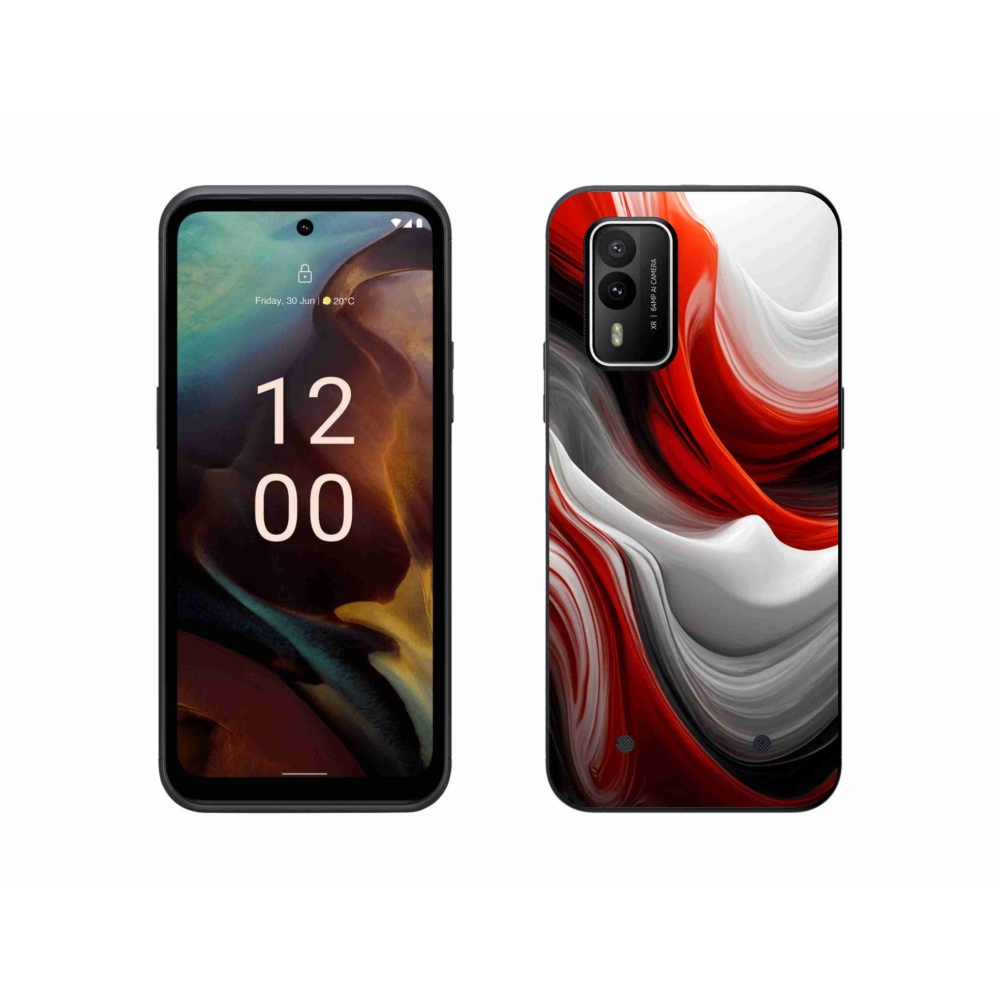 Gelový kryt mmCase na Nokia XR21 - abstraktní motiv 47