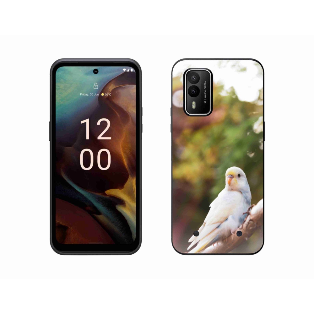Gelový kryt mmCase na Nokia XR21 - andulka bílá