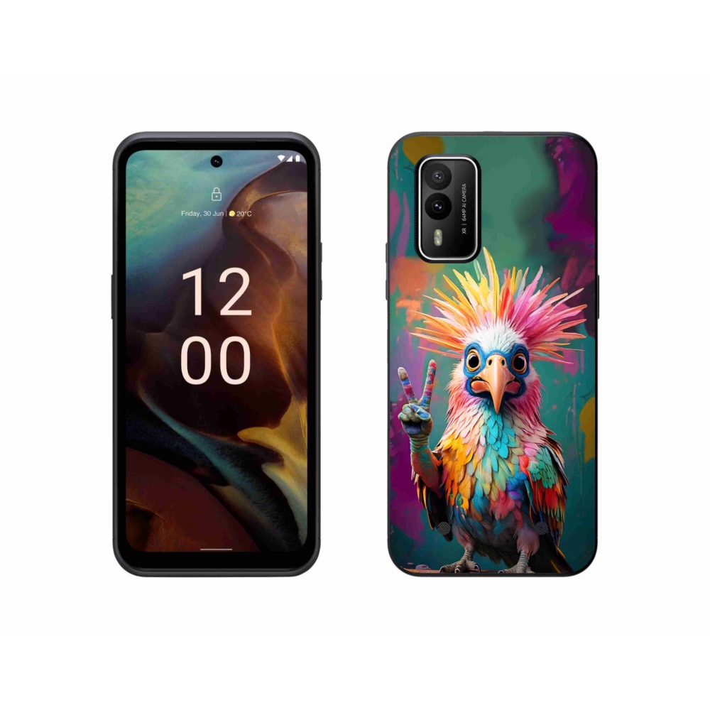 Gelový kryt mmCase na Nokia XR21 - barevný rebel
