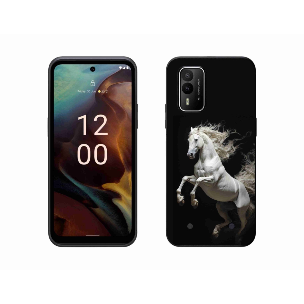 Gelový kryt mmCase na Nokia XR21 - bílý kůň 4