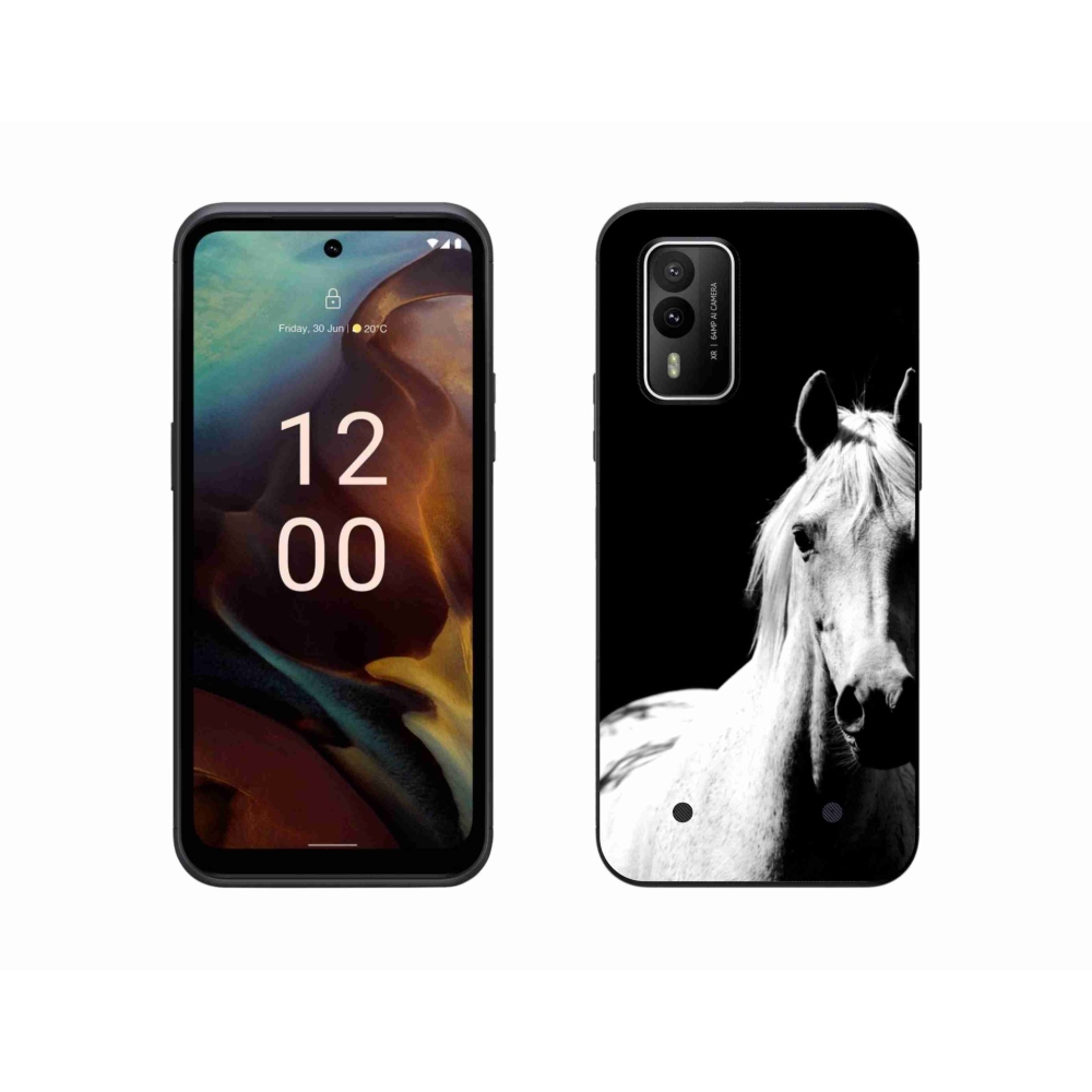 Gelový kryt mmCase na Nokia XR21 - bílý kůň 5