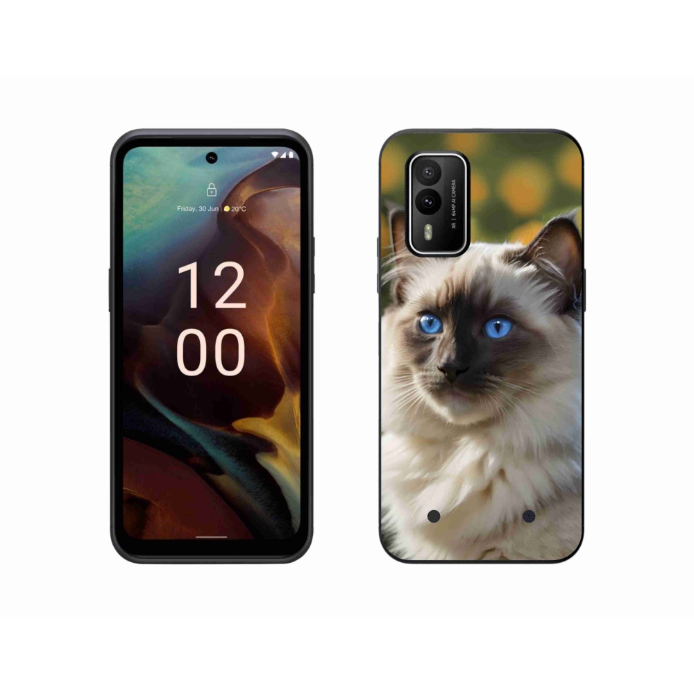 Gelový kryt mmCase na Nokia XR21 - bílý ragdoll