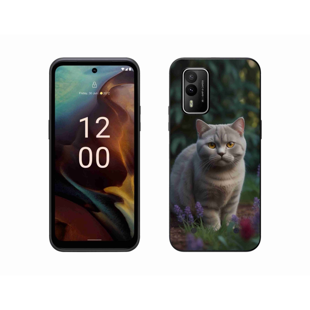 Gelový kryt mmCase na Nokia XR21 - britská kočka