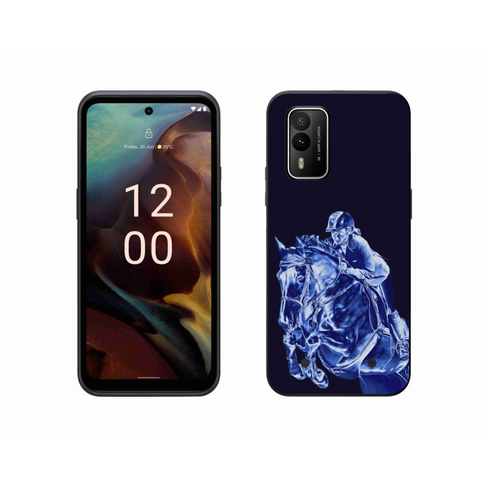 Gelový kryt mmCase na Nokia XR21 - dostihový kůň