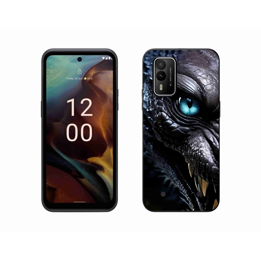 Gelový kryt mmCase na Nokia XR21 - dračí pohled