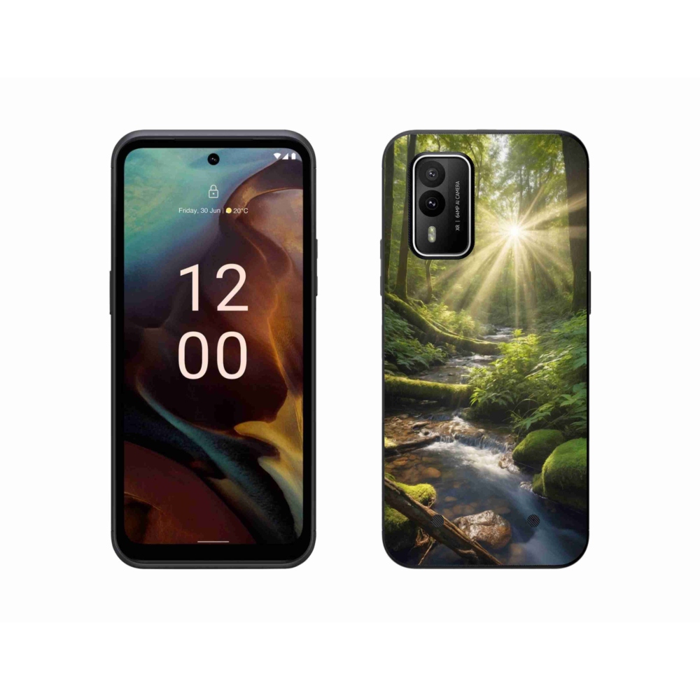 Gelový kryt mmCase na Nokia XR21 - hlubina lesa