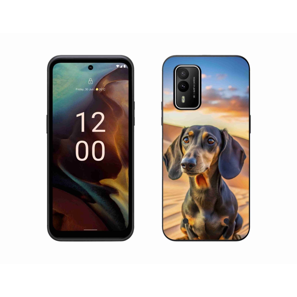 Gelový kryt mmCase na Nokia XR21 - jezevčík 3 