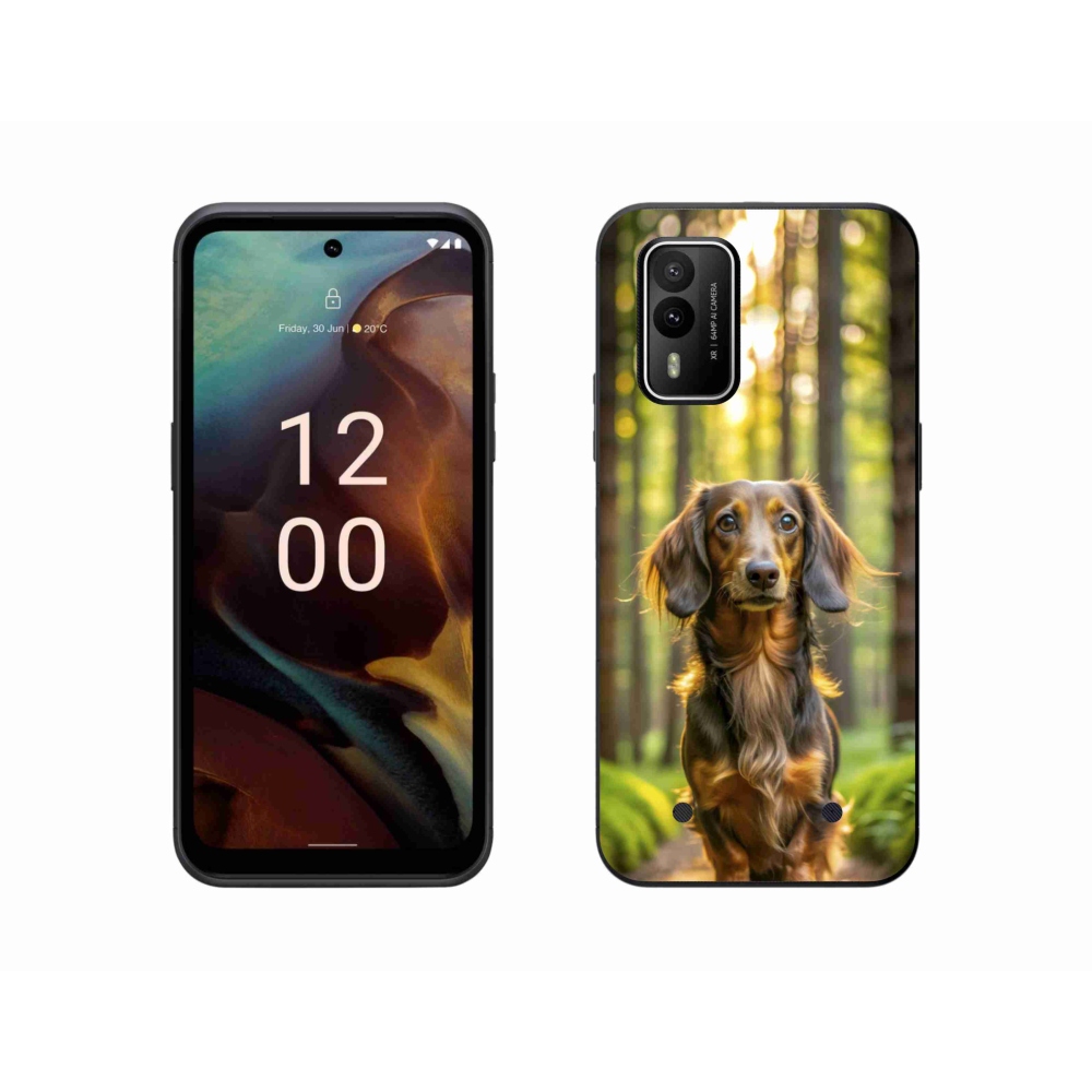 Gelový kryt mmCase na Nokia XR21 - jezevčík 4