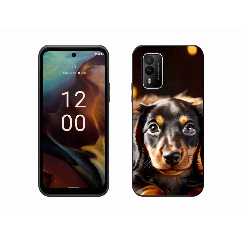 Gelový kryt mmCase na Nokia XR21 - jezevčík