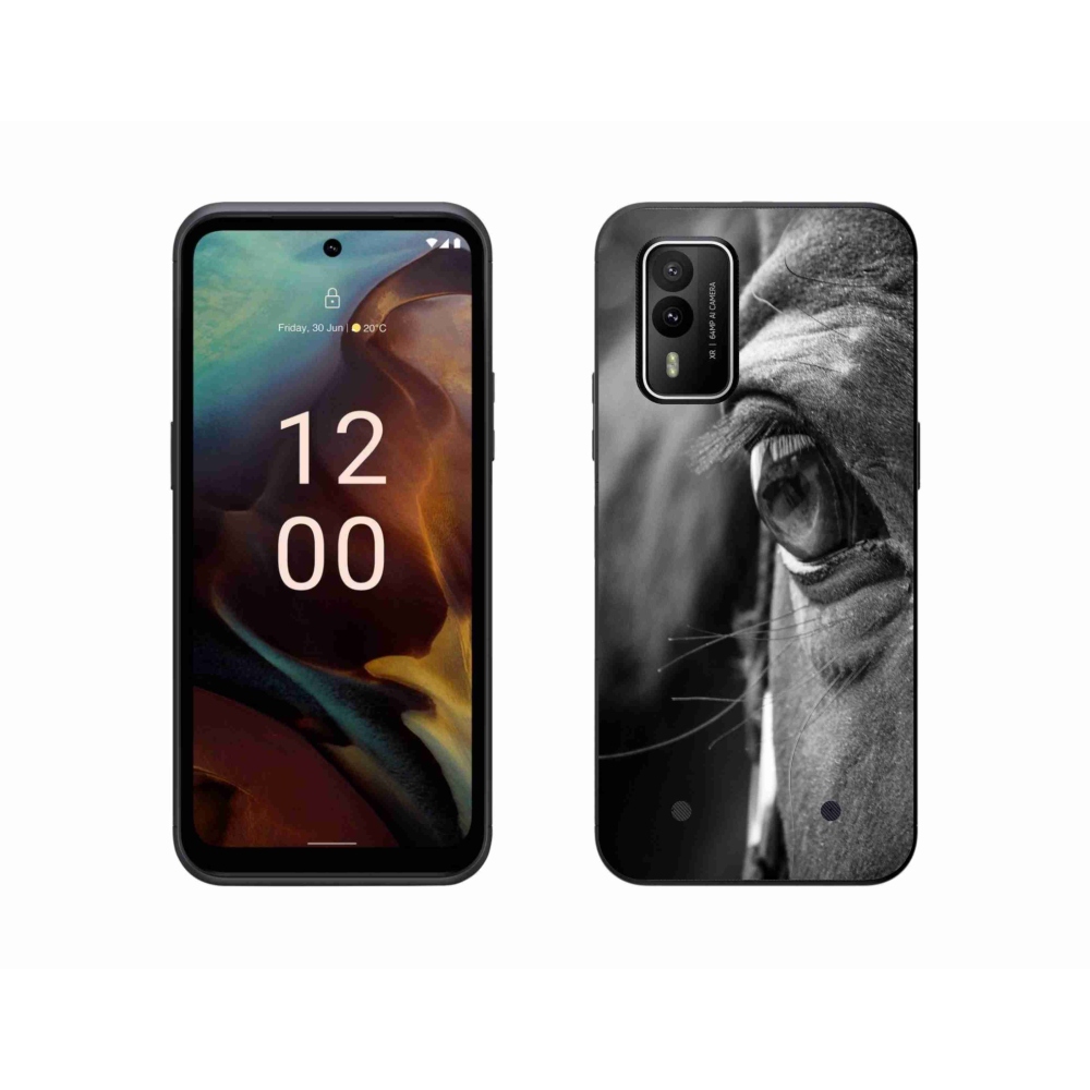 Gelový kryt mmCase na Nokia XR21 - koňský pohled